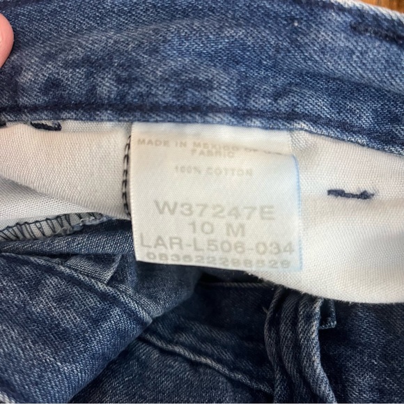 Riders Casuals Vintage Size 10 Denim High Rise Mom Shorts Slant Pocket Wide Leg - Picture 7 of 9